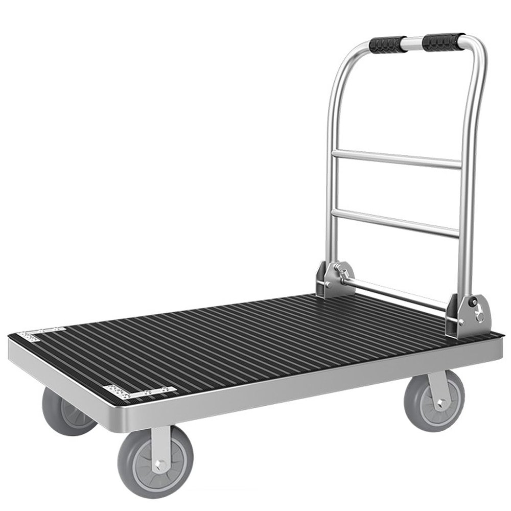 MINGYIHUI 1,100 kg Folding Platform Hand Truck with 360° Swivel Casters, 90 x 60 cm