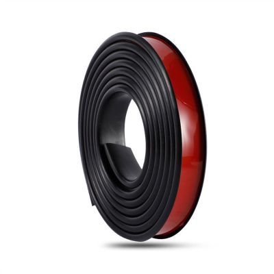 QRLKJHGFA Self-Adhesive Flexible U-Shaped Edge Banding, Wood-Look, 4 m, Black, 20 mm
