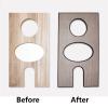 QRLKJHGFA Self-Adhesive Flexible U-Shaped Edge Banding, Wood-Look, 4 m, Black, 20 mm view 4