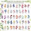 HMCEY 100 Pcs Flower Scrapbooking Stickers view 3