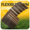 Instalguru Lawn Edging 15 cm x 27 m, Brown Flexible Plastic view 2
