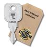 bayesen Replacement Key Compatible with MLM Lehmann, Number Range 18501–19000, for Lever Cylinders, Furniture Locks and Cabinet Locks, Code [18782] view 1