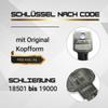 bayesen Replacement Key Compatible with MLM Lehmann, Number Range 18501–19000, for Lever Cylinders, Furniture Locks and Cabinet Locks, Code [18782] view 3