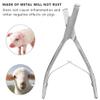 U-Shaped Pig Ear Notching Pliers, Stainless Steel view 2