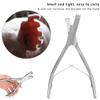 U-Shaped Pig Ear Notching Pliers, Stainless Steel view 3