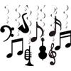 Muteitt 9-Piece Hanging Music Notes Swirl Set view 1
