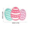 Generic Happy Easter Doormat with Bunny Pattern, 40 x 60 cm, Non-Slip & Washable Indoor Mat for Easter Decor view 3