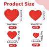 24 Heart Iron-On Patches view 2