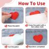 24 Heart Iron-On Patches view 4