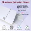 Aluminum Channel Profile for LED Strips, 1/3/5/7/9/10 m, Wall and Ceiling Corner, Linear Diffuser Cover (7.8 m/25.6 ft) view 3