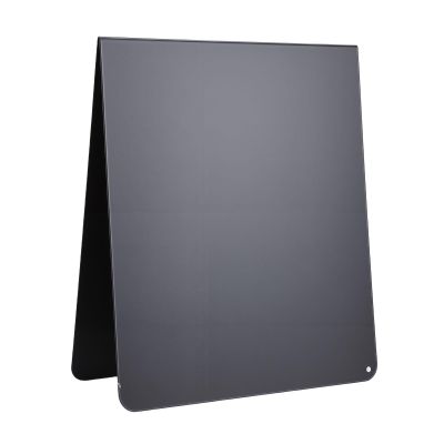 Ausla Desktop Bulletin Board, Magnetic Chalkboard with Double-Sided Display, Durable Carbon Steel Memo Board for Home and Office