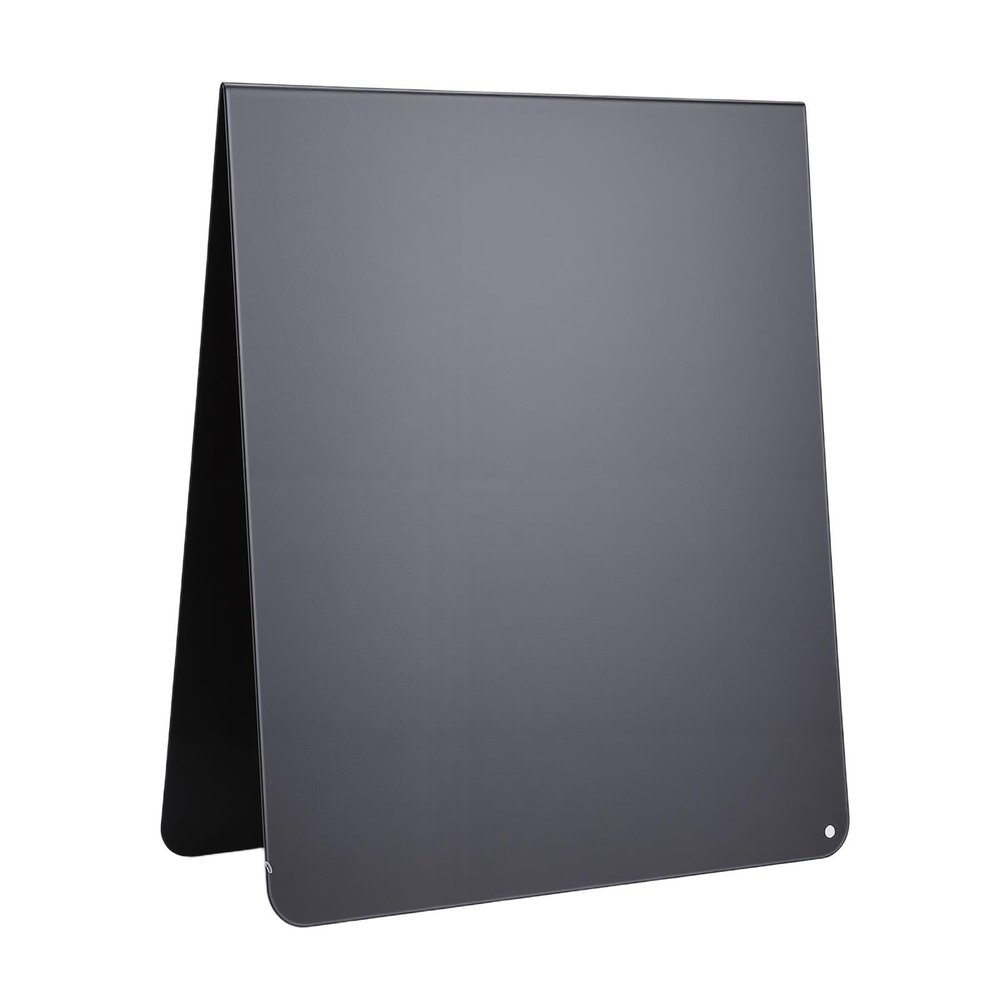 Ausla Desktop Bulletin Board, Magnetic Chalkboard with Double-Sided Display, Durable Carbon Steel Memo Board for Home and Office