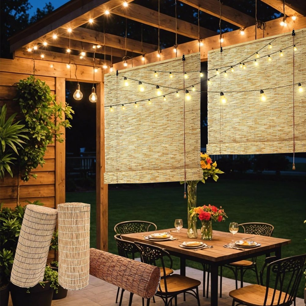 ZAJENKUB Bamboo Roller Shade
