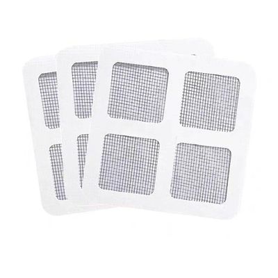 FUANA Fiberglass Drain Stickers for Shower and Bathtub, 10 x 10 cm, Black, Pack of 10