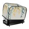 Watercolor Eucalyptus 2-Slice Toaster Cover with Yellow Leaves view 1