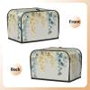 Watercolor Eucalyptus 2-Slice Toaster Cover with Yellow Leaves view 3