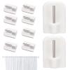 No-Drill Wall Hooks | Self-Adhesive Clothes Hangers White for Home view 1