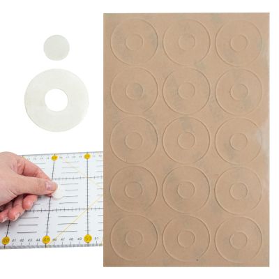 30 Non-Slip Ruler Grips - Transparent Stickers