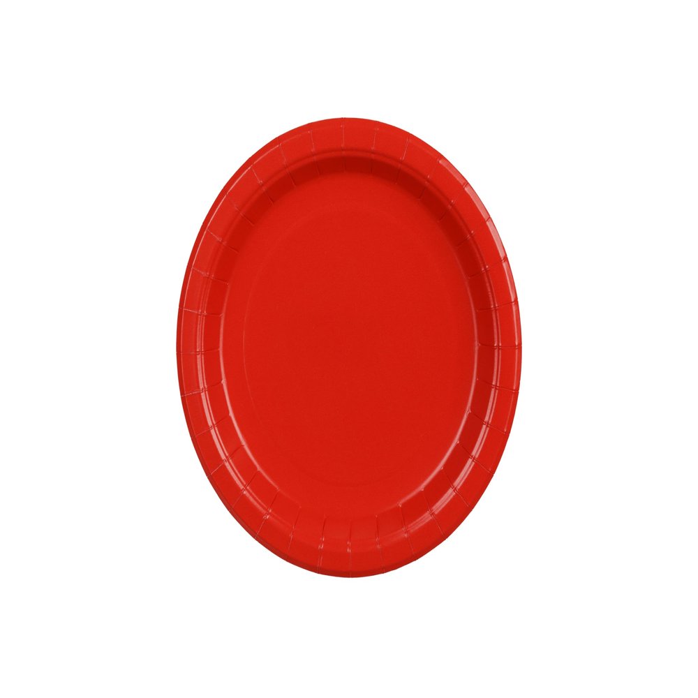 18cm Paper Plates - Set of 6 - Red