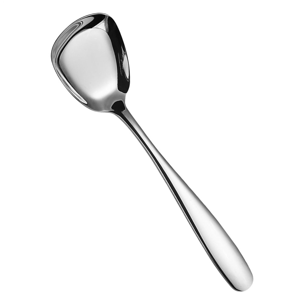 Square Soup Spoon, Stainless Steel with Square Head