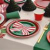 18cm Paper Plates Set - Dark Red view 4