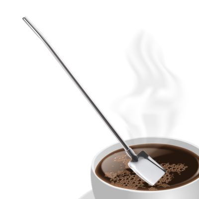 Metal Spoon Straws - Reusable Stainless Steel 2-in-1 Spoon Straw