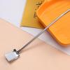 Metal Spoon Straws - Reusable Stainless Steel 2-in-1 Spoon Straw view 3