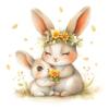 20 Spring-Themed Napkins with Bunny, Sheep, Chicken, and Duck view 1