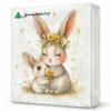 20 Spring-Themed Napkins with Bunny, Sheep, Chicken, and Duck view 2