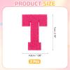 QUARKZMAN 2 Pack Iron-On Chenille Letter T Patches view 2