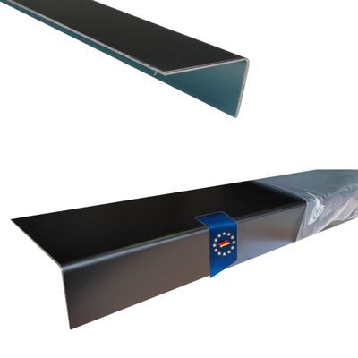 1000 mm Matte Black Aluminum Angle Profile, 40 x 35 mm, 1 mm