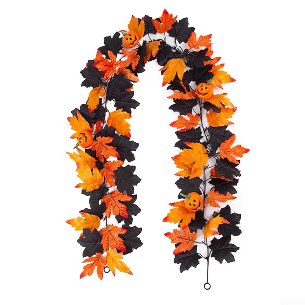 Artificial Leaf Strips for Halloween and Fall Decor