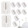 Self-Adhesive Wall Hooks - Small White view 1