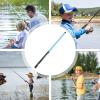 Jisadelio Fiberglass Fishing Rod for Lakes, Telescopic Hand Rod view 4