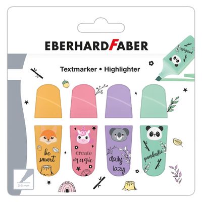Eberhard Faber Animal Mini Highlighter Set