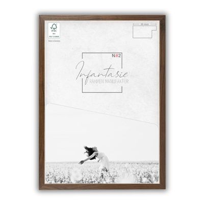 Infantasie N2 Picture Frame 17x24 cm, Walnut, MDF Wood