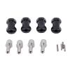 CHICIRIS Brass Wheel Hubs, 4-Piece 18 mm Spacers for SCX10 1/10 RC Crawler, Black view 1