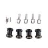 CHICIRIS Brass Wheel Hubs, 4-Piece 18 mm Spacers for SCX10 1/10 RC Crawler, Black view 4