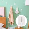 White Small Wall Hooks, Self-Adhesive Hangers view 2