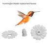 Aramox Replacement Flowers for Hummingbird Feeders, White view 2