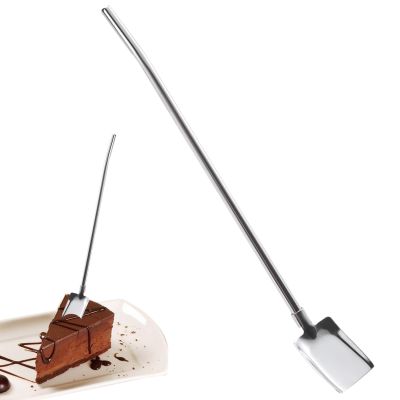 Metal Spoon Straw, Reusable Stainless Steel Scoop Straw