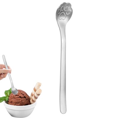 Cat Paw Coffee Spoon with Long Handle