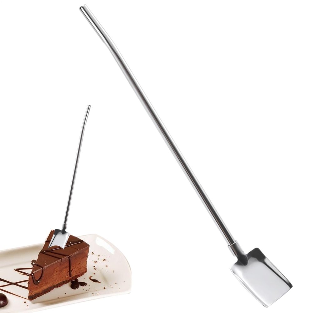 Reusable Metal Straw Spoon