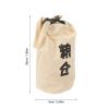 ULTECHNOVO Leak-Proof 1 kg Canvas Rice Sack with Drawstring and Buckle view 2