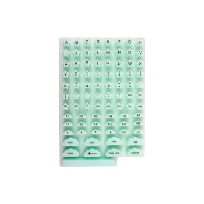 Silicone Keyboard Key Stickers and Laptop Keyboard Cover for Long or False Nails