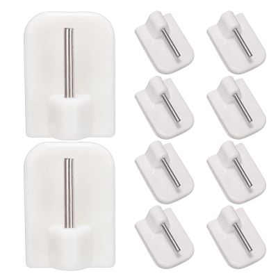Self-Adhesive Wall Hooks - Small White