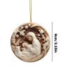 Generic Christmas Nativity Ornament, Auto Jesus Ornament view 4