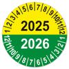 LabelTec 2025 + 2026 Annual Inspection Stickers, Self-Adhesive Vinyl, 50-Pack, 30 mm, LTC044 view 1