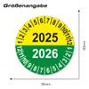 LabelTec 2025 + 2026 Annual Inspection Stickers, Self-Adhesive Vinyl, 50-Pack, 30 mm, LTC044 view 2