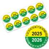 LabelTec 2025 + 2026 Annual Inspection Stickers, Self-Adhesive Vinyl, 50-Pack, 30 mm, LTC044 view 3